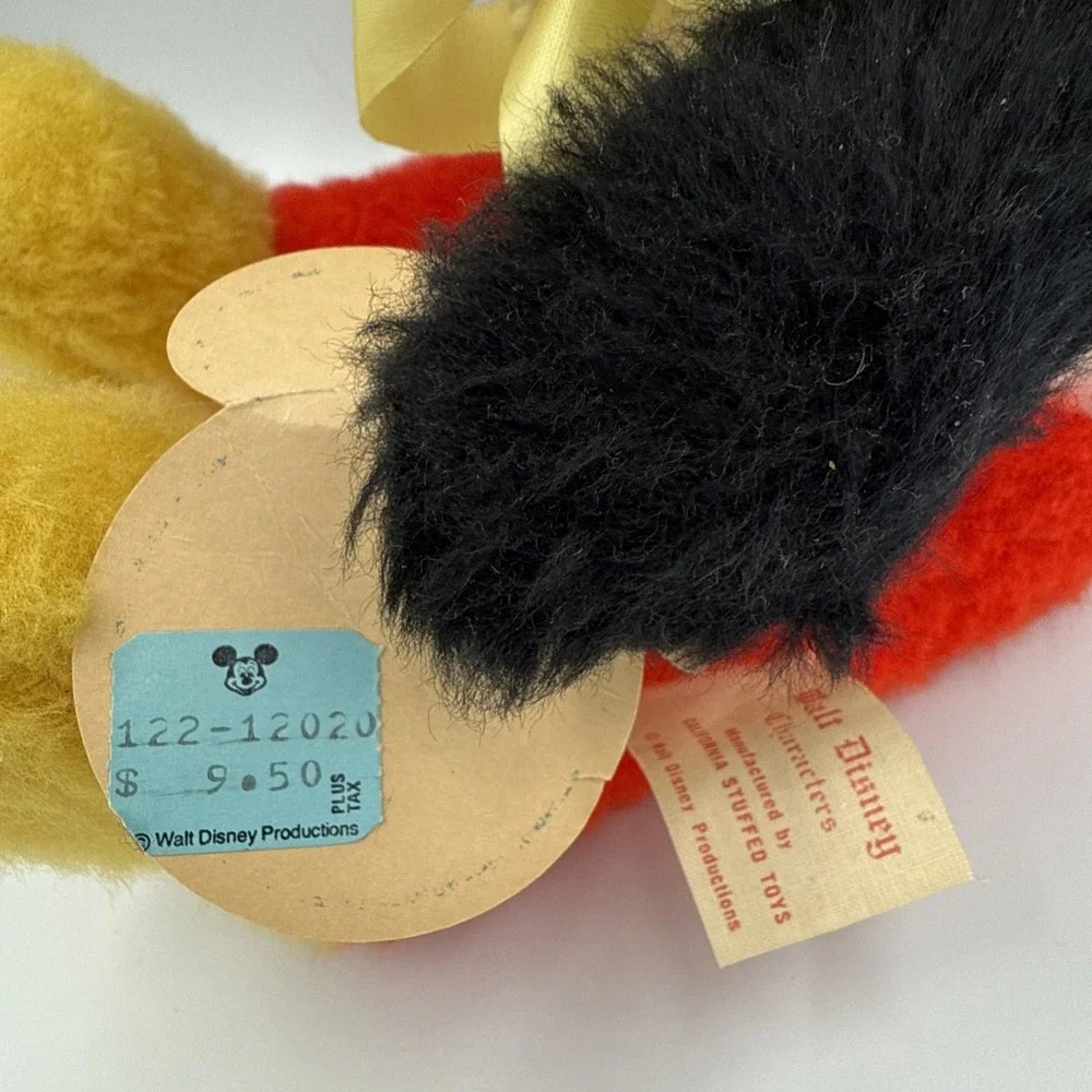 Circa 1950s Plush Mickey Mouse Walt‎ Disney Characters California Stuffed Toy